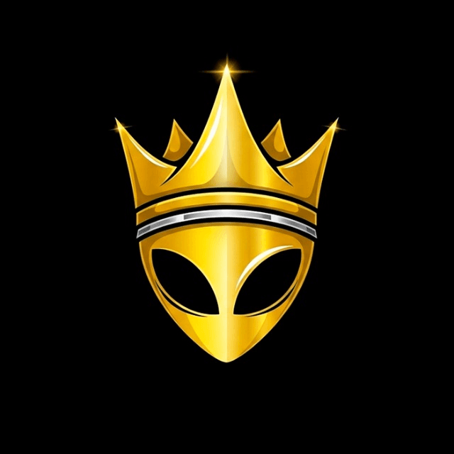 Chairman's Club — alien dourado coroado com faixa cromada